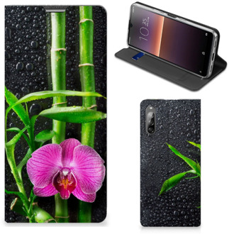 B2Ctelecom Hoesje Sony Xperia L4 Wallet Bookcase Orchidee