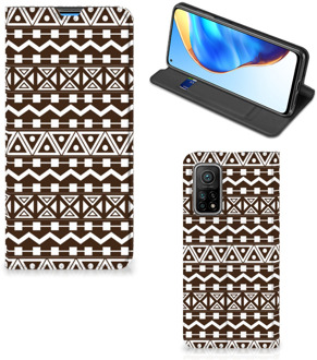 B2Ctelecom Hoesje Xiaomi Mi 10T | 10T Pro Bookcase Aztec Brown