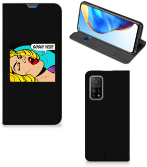 B2Ctelecom Hoesje Xiaomi Mi 10T | 10T Pro Bookcase Popart Oh Yes