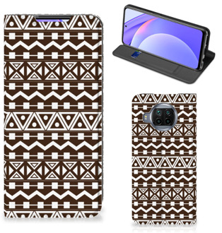 B2Ctelecom Hoesje Xiaomi Mi 10T Lite Bookcase Aztec Brown