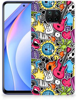 B2Ctelecom Hoesje Xiaomi Mi 10T Lite Telefoon Hoesje Punk Rock