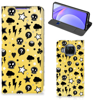 B2Ctelecom Hoesje Xiaomi Mi 10T Lite Wallet Case met Pasjeshouder Punk Yellow