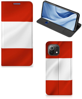 B2Ctelecom Hoesje Xiaomi Mi 11 Lite Telefoonhoesje met Naam Oostenrijkse Vlag