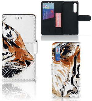 B2Ctelecom Hoesje Xiaomi Mi 9 SE Watercolor Tiger