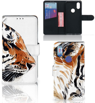 B2Ctelecom Hoesje Xiaomi Mi Mix 2s Watercolor Tiger