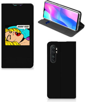 B2Ctelecom Hoesje Xiaomi Mi Note 10 Lite Bookcase Popart Oh Yes