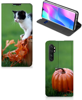 B2Ctelecom Hoesje Xiaomi Mi Note 10 Lite Flip Case Kitten