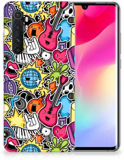 B2Ctelecom Hoesje Xiaomi Mi Note 10 Lite Telefoon Hoesje Punk Rock