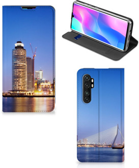 B2Ctelecom Hoesje Xiaomi Mi Note 10 Lite Telefoonhoesje Tekst Erasmusbrug Rotterdam