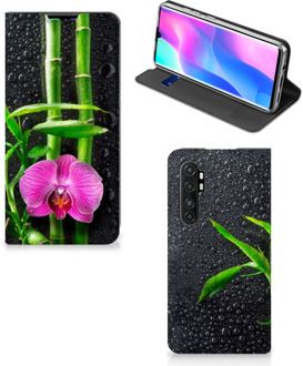 B2Ctelecom Hoesje Xiaomi Mi Note 10 Lite Wallet Bookcase Orchidee