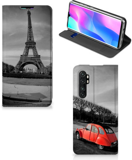 B2Ctelecom Hoesje Xiaomi Mi Note 10 Lite Wallet Case Eiffeltoren Parijs