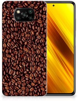 B2Ctelecom Hoesje Xiaomi Poco X3 Telefoon Hoesje Koffiebonen