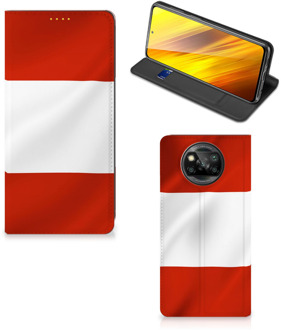 B2Ctelecom Hoesje Xiaomi Poco X3 Telefoonhoesje met Naam Oostenrijkse Vlag