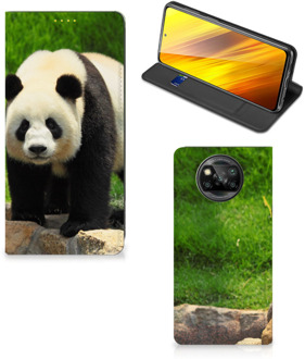 B2Ctelecom Hoesje Xiaomi Poco X3 Telefoontas Panda