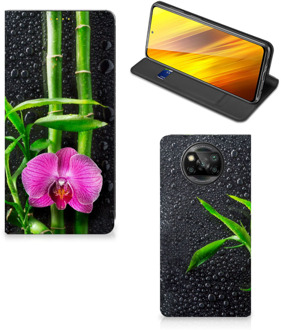 B2Ctelecom Hoesje Xiaomi Poco X3 Wallet Bookcase Orchidee