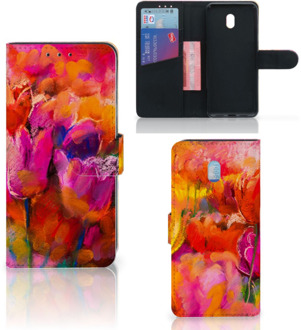 B2Ctelecom Hoesje Xiaomi Redmi 8A Tulpen