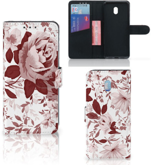 B2Ctelecom Hoesje Xiaomi Redmi 8A Watercolor Flowers