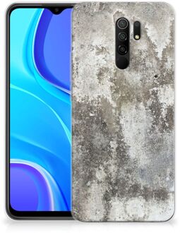 B2Ctelecom Hoesje Xiaomi Redmi 9 Telefoon Hoesje Beton