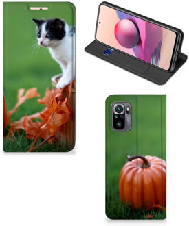 B2Ctelecom Hoesje Xiaomi Redmi Note 10 4G | 10S Flip Case Kitten