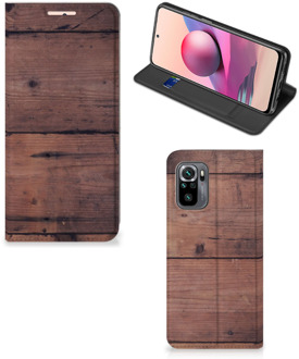 B2Ctelecom Hoesje Xiaomi Redmi Note 10 4G | 10S Leuk Case Old Wood