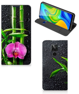 B2Ctelecom Hoesje Xiaomi Redmi Note 9 Wallet Bookcase Orchidee