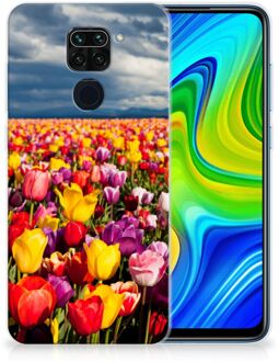 B2Ctelecom Hoesje Xiaomi Redmi Note9 Telefoon Hoesje Tulpen