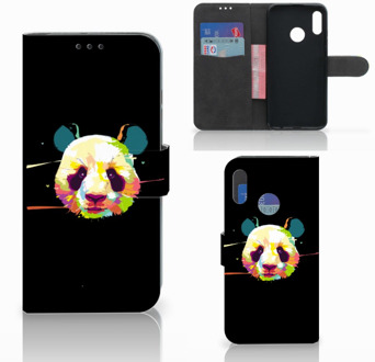 B2Ctelecom Honor 10 Lite Bookcase Hoesje Design Panda Color