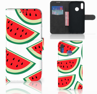 B2Ctelecom Honor 10 Lite Uniek Bookcase Hoesje Watermelons