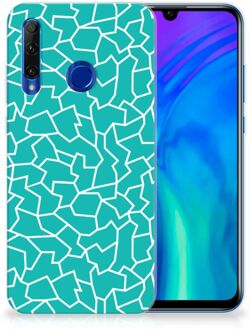 B2Ctelecom Honor 20 Lite Hoesje maken Design Cracks Blue