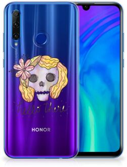 B2Ctelecom Honor 20 Lite Silicone Back Case Boho Skull