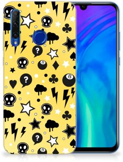 B2Ctelecom Honor 20 Lite Silicone Back Case Punk Yellow