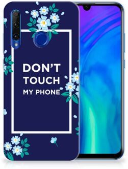 B2Ctelecom Honor 20 Lite Silicone-hoesje Flowers Blue DTMP