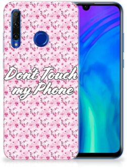 B2Ctelecom Honor 20 Lite Silicone-hoesje Flowers Pink DTMP