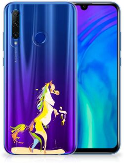 B2Ctelecom Honor 20 Lite Telefoonhoesje met Naam Horse Color