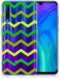 B2Ctelecom Honor 20 Lite TPU bumper Zigzag Groen