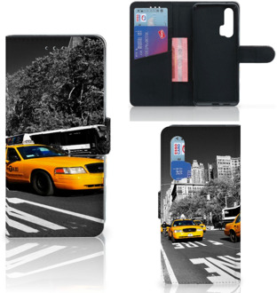 B2Ctelecom Honor 20 Pro Flip Cover New York Taxi