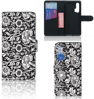 B2Ctelecom Honor 20 Pro Hoesje Black Flowers