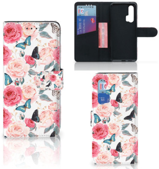 B2Ctelecom Honor 20 Pro Hoesje Butterfly Roses