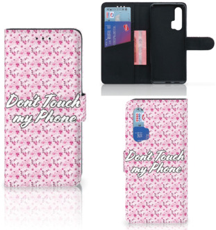 B2Ctelecom Honor 20 Pro Portemonnee hoesje Flowers Pink DTMP