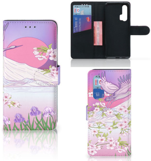 B2Ctelecom Honor 20 Pro Telefoonhoesje met Pasjes Bird Flying