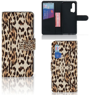 B2Ctelecom Honor 20 Pro Telefoonhoesje met Pasjes Leopard