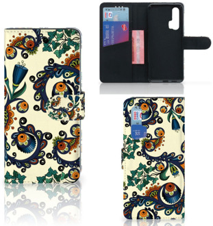 B2Ctelecom Honor 20 Pro Wallet Case Barok Flower