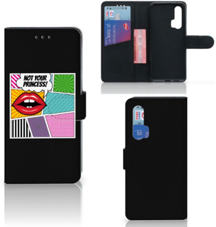 B2Ctelecom Honor 20 Pro Wallet Case met Pasjes Popart Princess