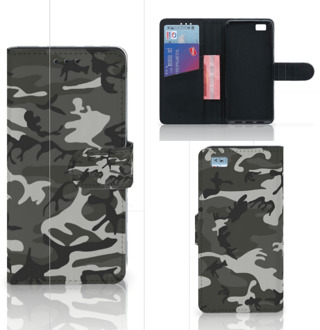 B2Ctelecom Huawei Ascend P8 Lite Bookcase Hoesje Army Light