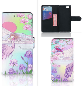 B2Ctelecom Huawei Ascend P8 Lite Bookcase Hoesje Bird