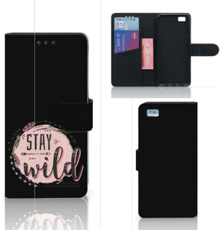 B2Ctelecom Huawei Ascend P8 Lite Bookcase Hoesje Boho Stay Wild