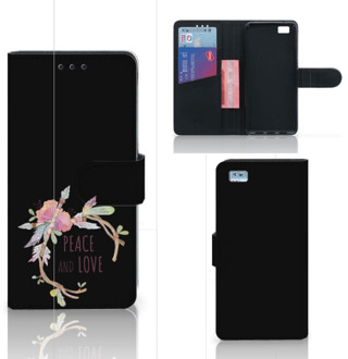 B2Ctelecom Huawei Ascend P8 Lite Bookcase Hoesje Boho Text