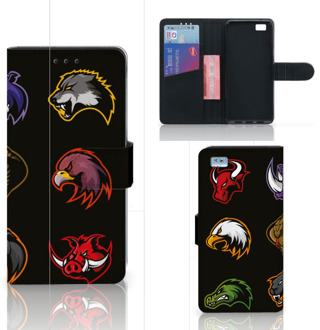 B2Ctelecom Huawei Ascend P8 Lite Bookcase Hoesje Cartoon