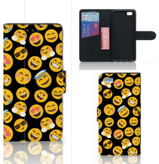 B2Ctelecom Huawei Ascend P8 Lite Bookcase Hoesje Design Emoji