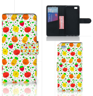 B2Ctelecom Huawei Ascend P8 Lite Bookcase Hoesje Design Fruits